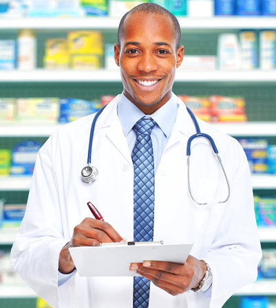 pharmacist smiling